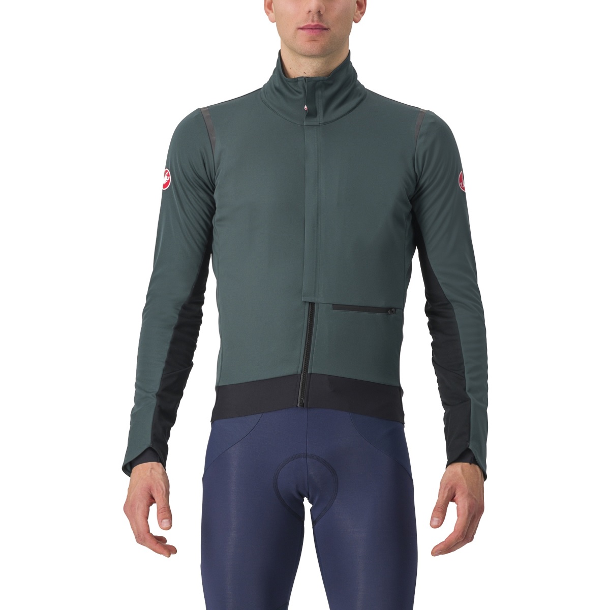 (bild för) CASTELLI ALPHA DOPPIO ROS JACKA GRÖN 3XL -5-5*